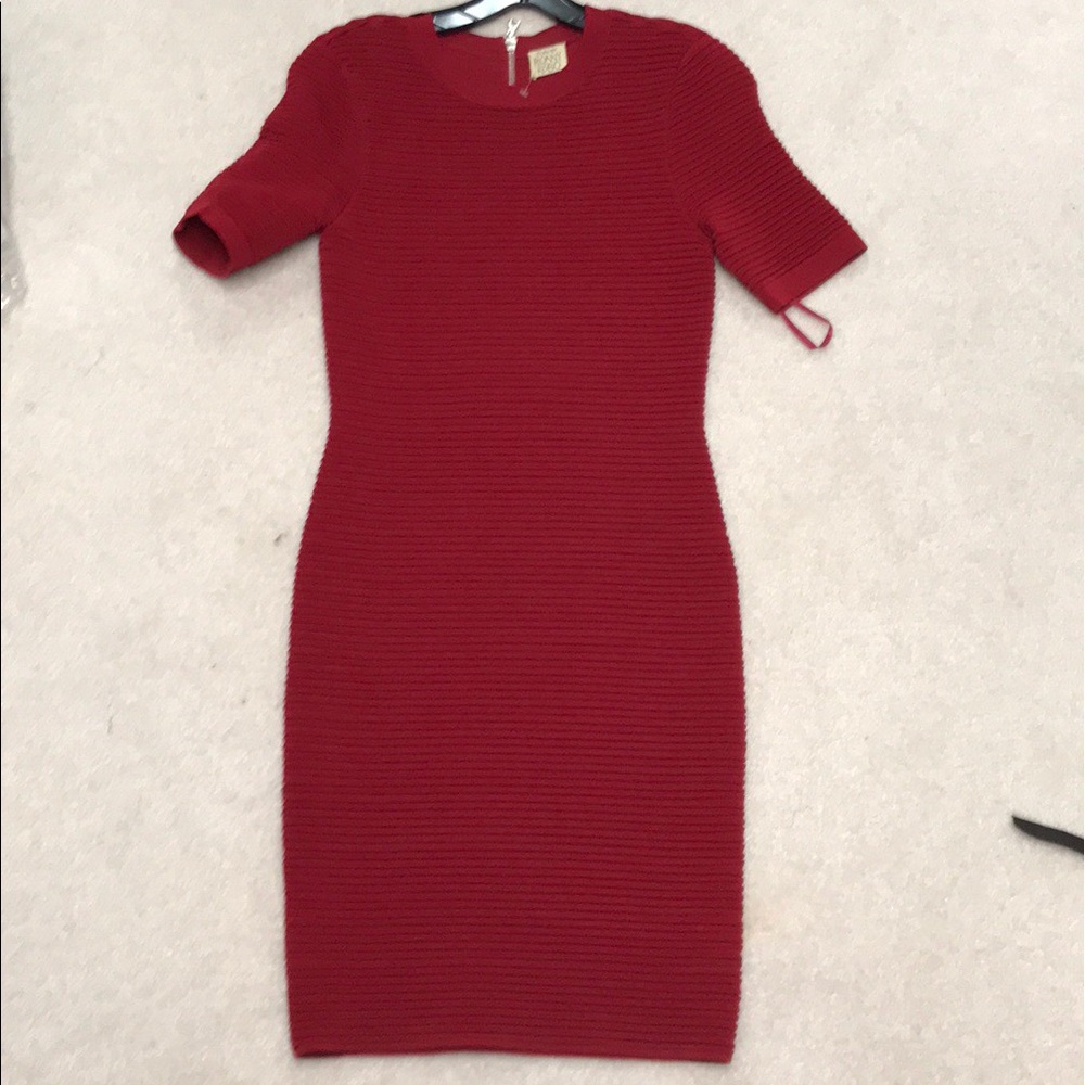 Red 👗Dress Torn by Ronny Kobo Size M